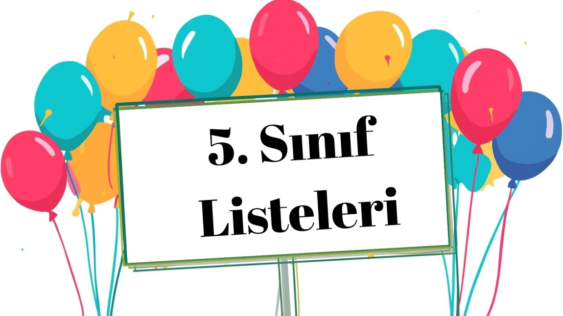 5. Sınıf Listeleri